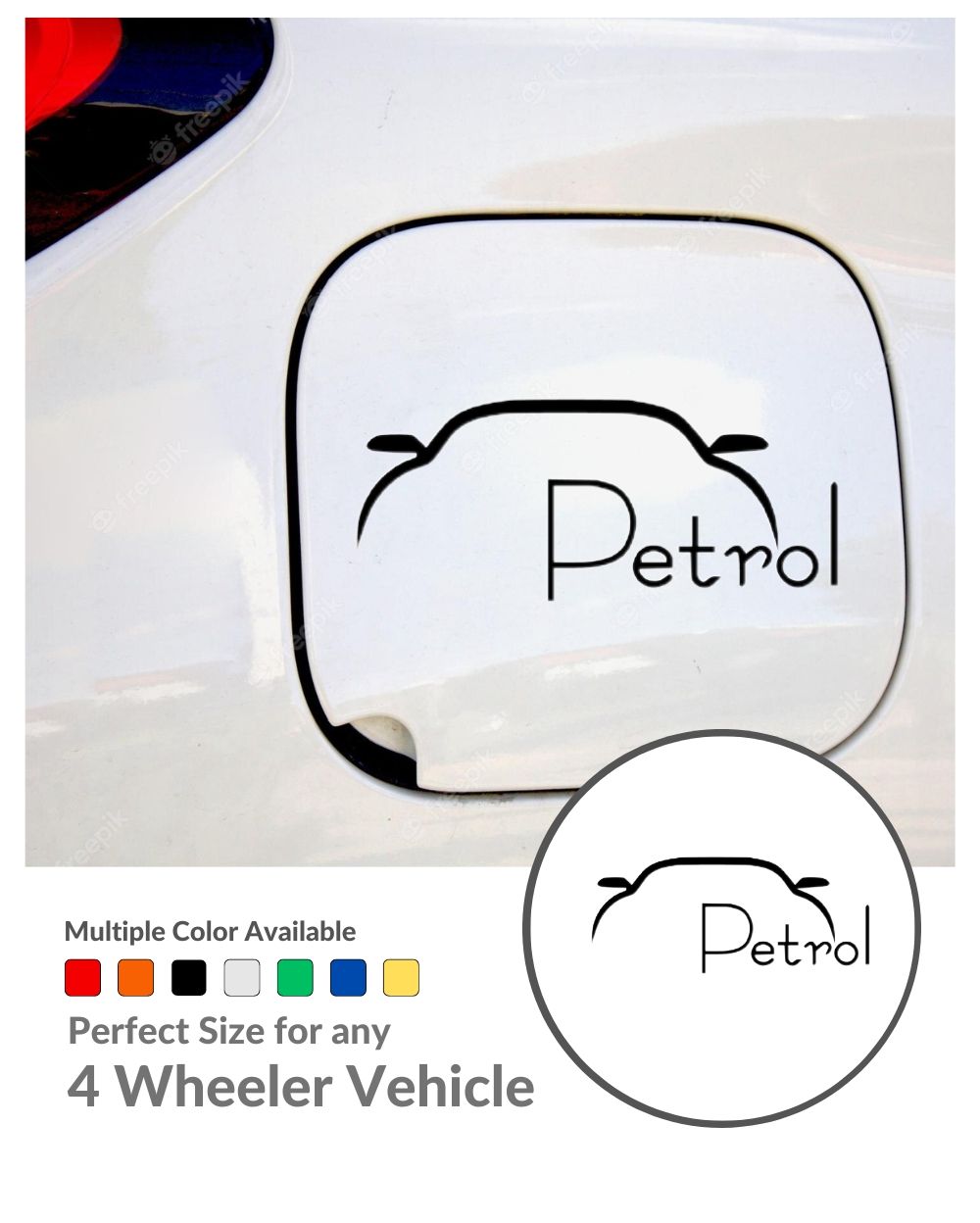 Car Stickers Gasoline Creative Stickers Fuel Tank Cover - Temu
